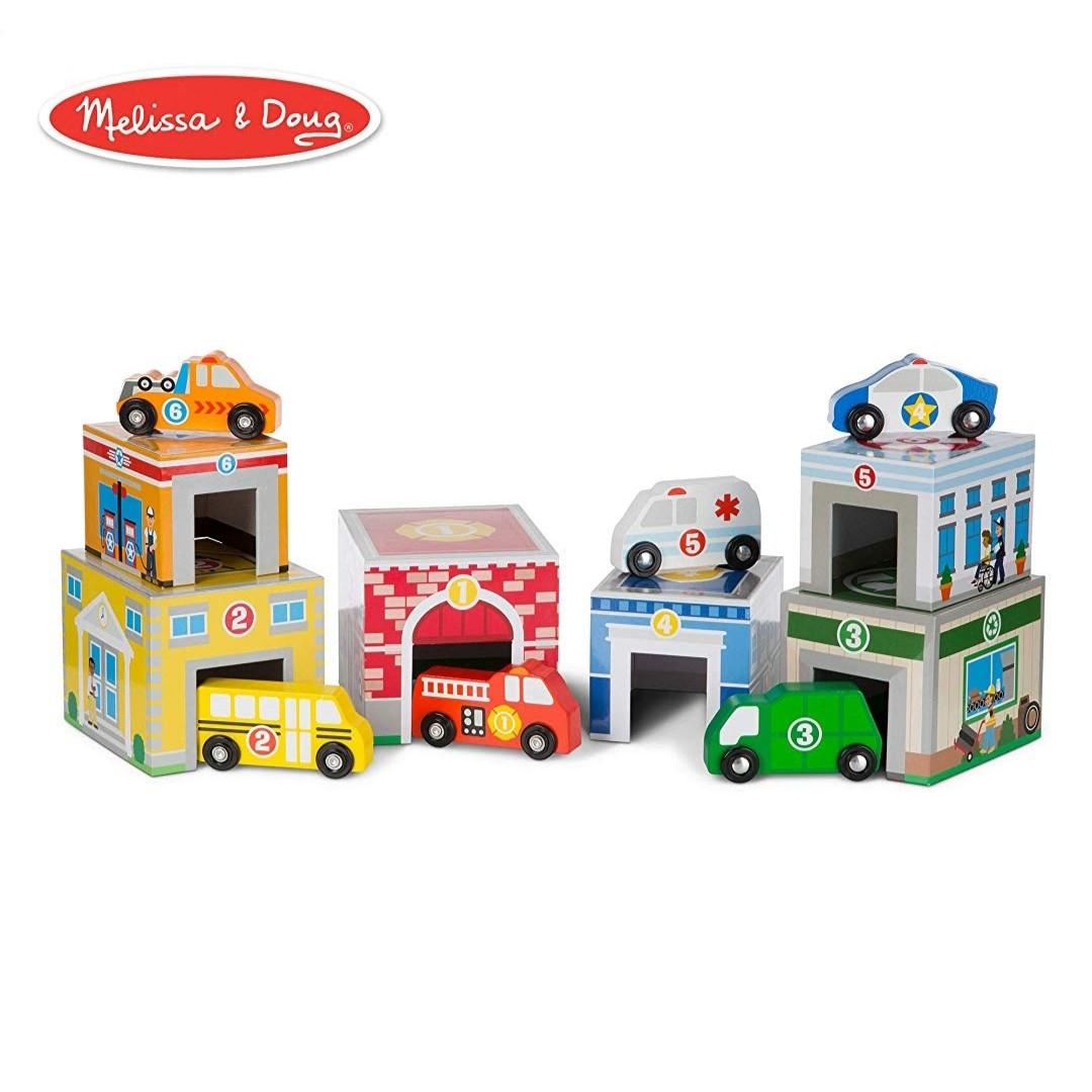 Melissa and doug car garage clearance