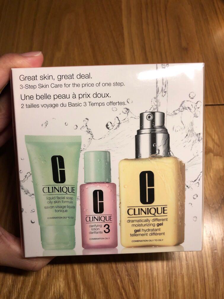 clinique skincare set