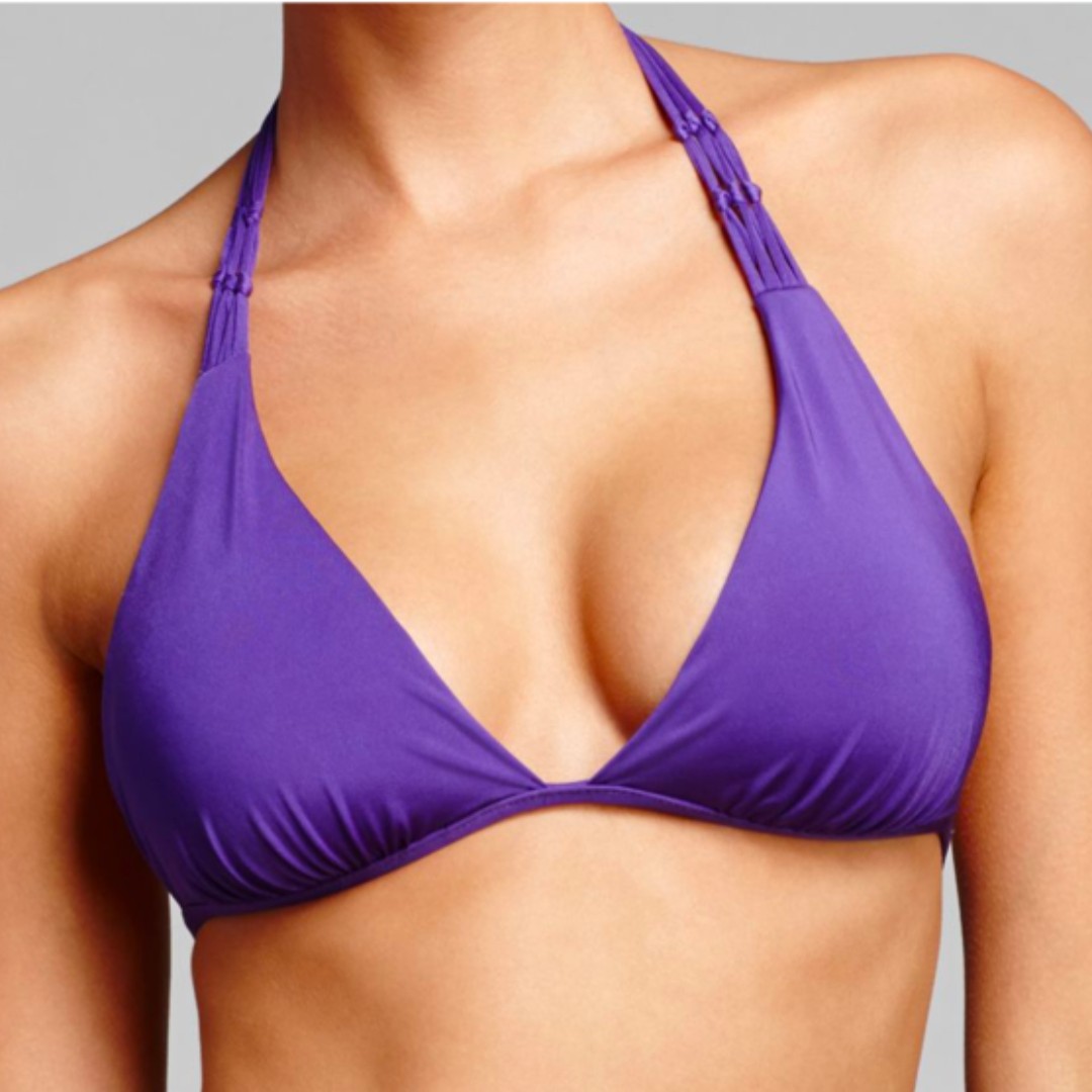 Dark purple bikini top shop