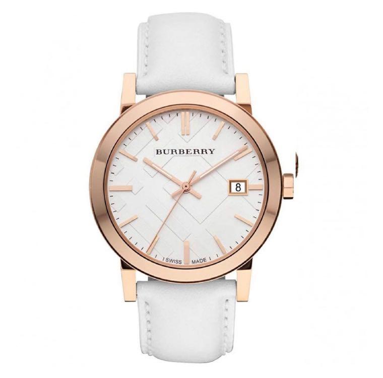 Burberry large check sales strap watch 38mm