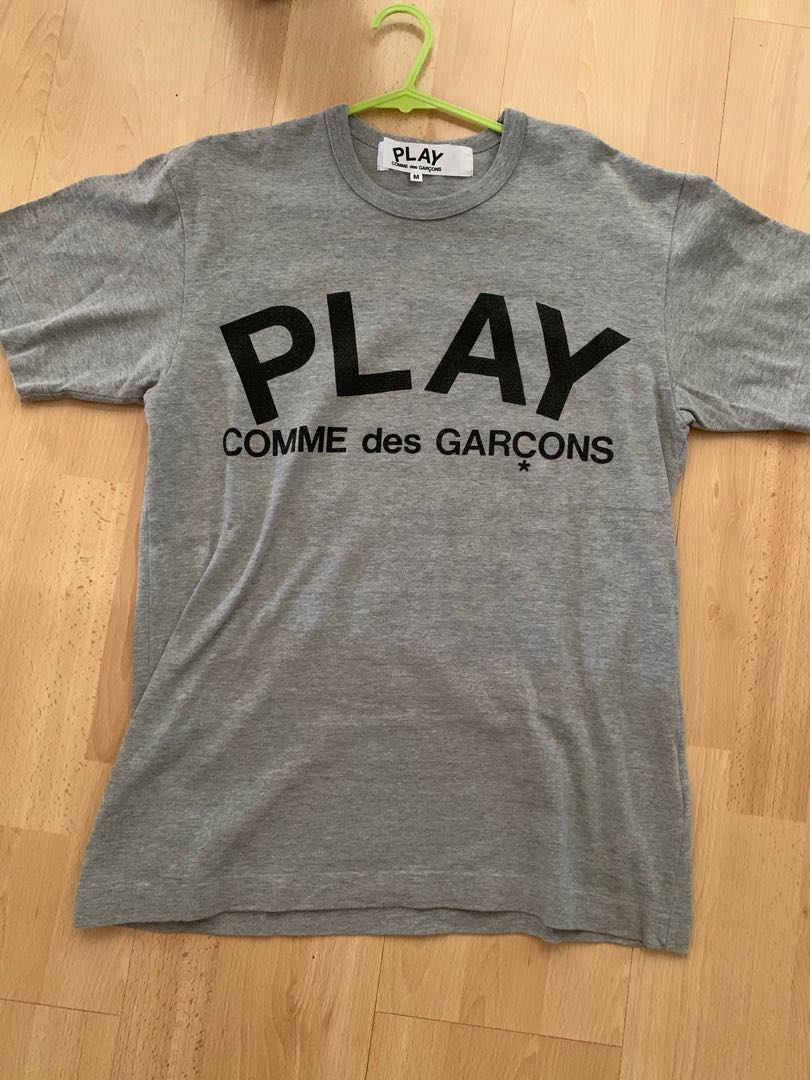 cdg play grey shirt