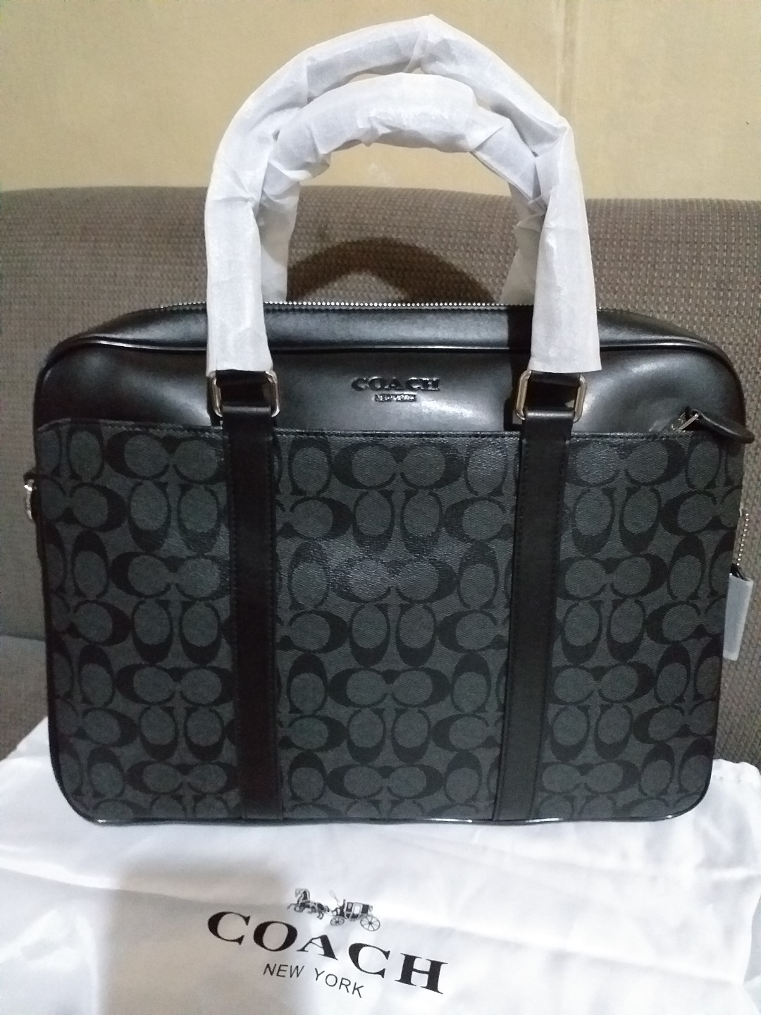 Coach laptop bag, Luxury, Bags & Wallets on Carousell