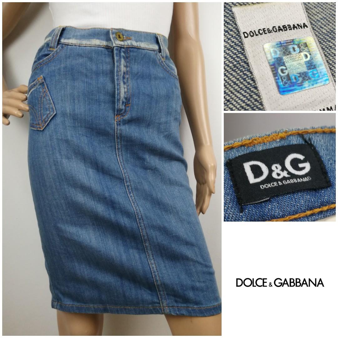 S) DOLCE \u0026 GABBANA ITTIERRE Denim Skirt 