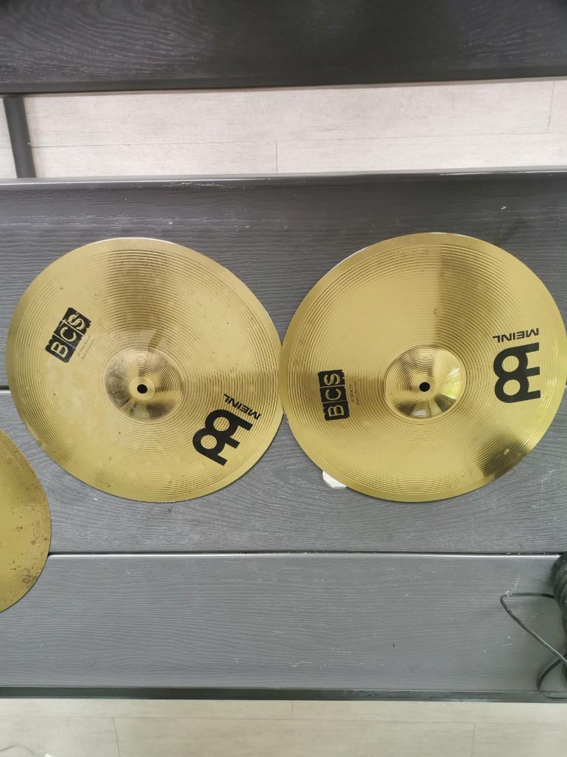 Drum Cymbals BCS MEINL Made in Germany, Hobbies & Toys, Music & Media