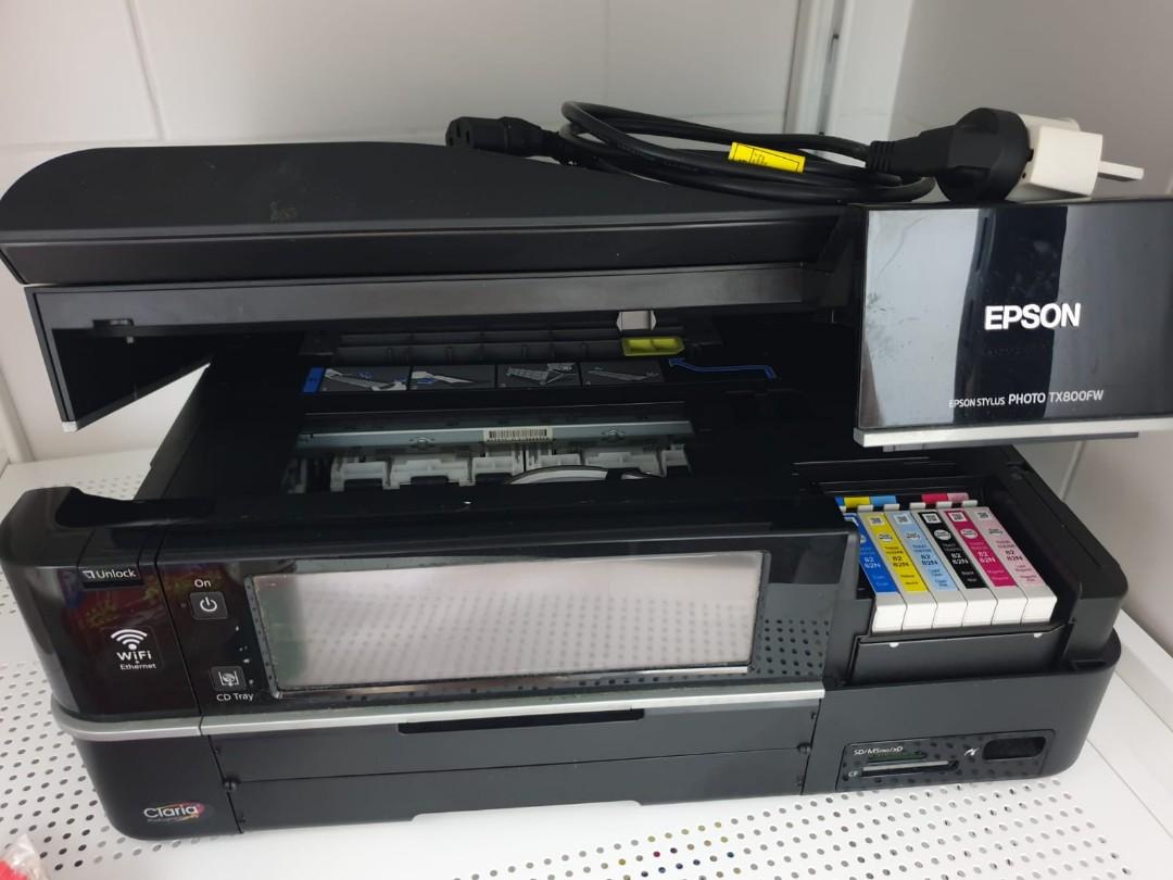 Epson photo printer TX800FW, Computers & Tech, Printers, Scanners ...