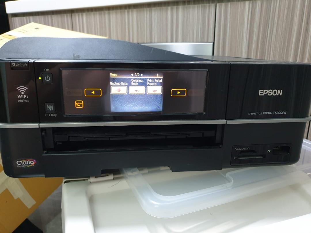 Epson photo printer TX800FW, Computers & Tech, Printers, Scanners ...