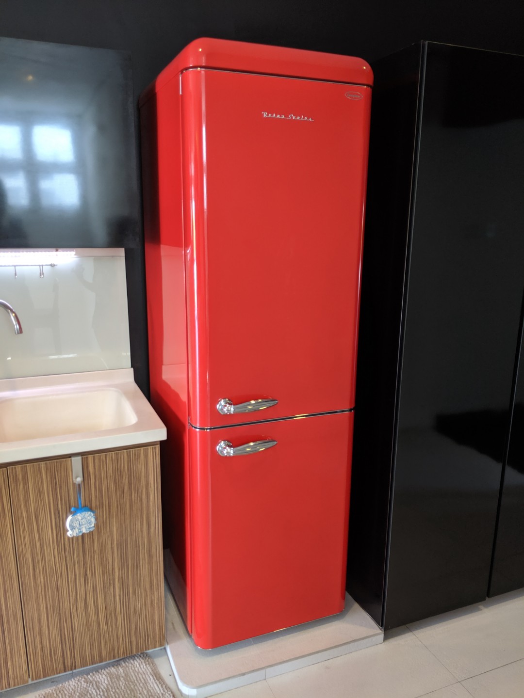EuropAce Retro Series 2 Door Fridge ER9360S, TV & Home Appliances
