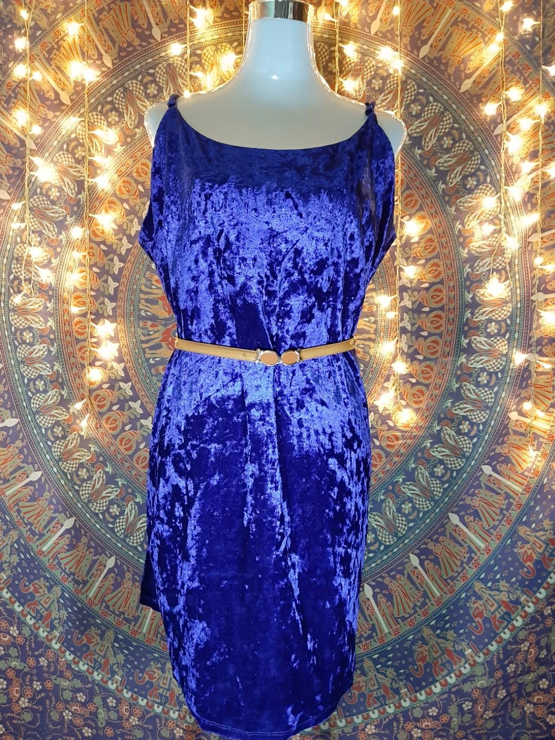 purple velvet dress plus size