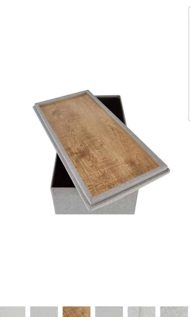 Fresh Home Elements Tray Coffee Table Ottoman Sofa Footrest Foot Rest With Storage Unit Area Grey Furniture Others On Carousell