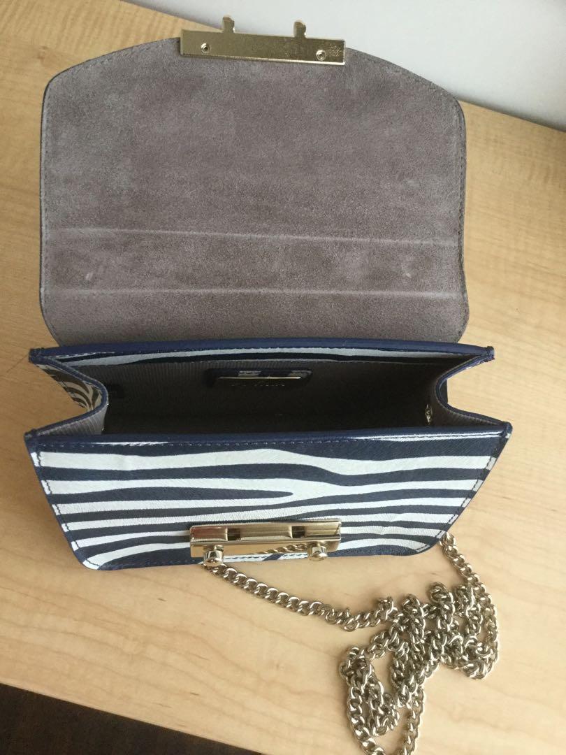 Furla zebra hotsell bag