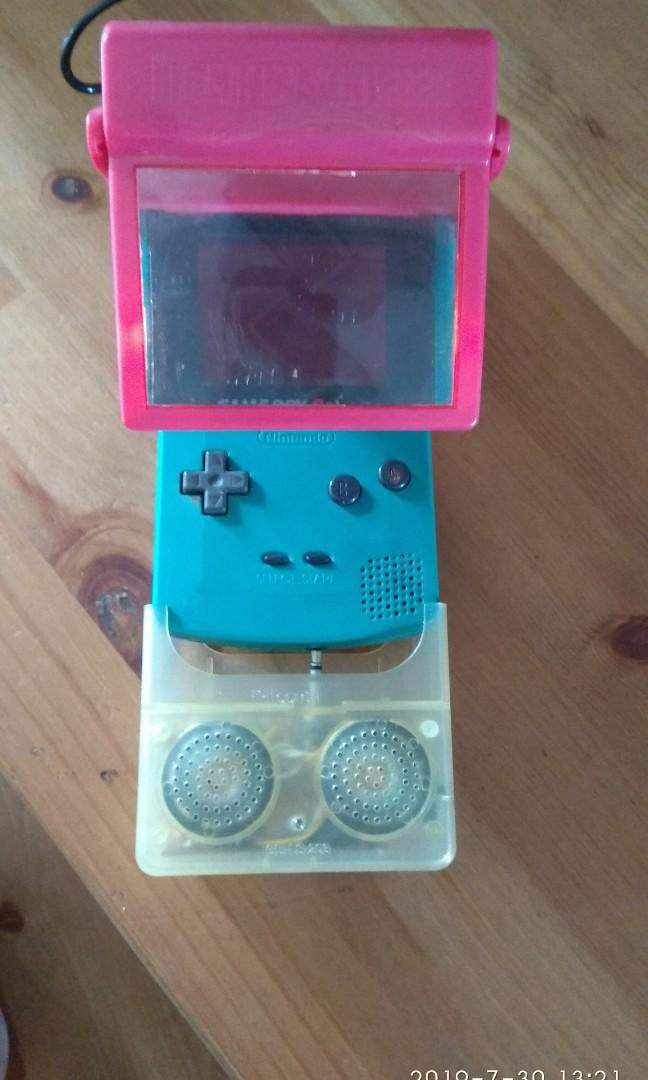 Gameboy Light Magnifier Casing And Speaker Without Gameboy Game