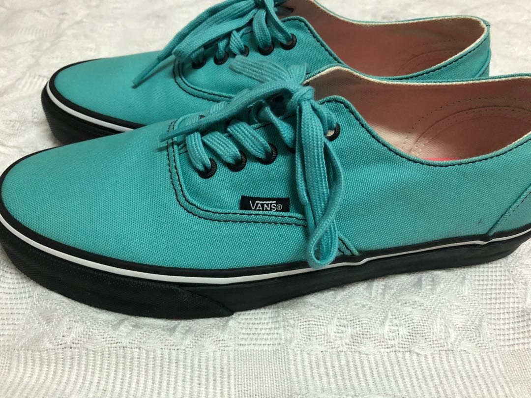 aqua blue vans shoes