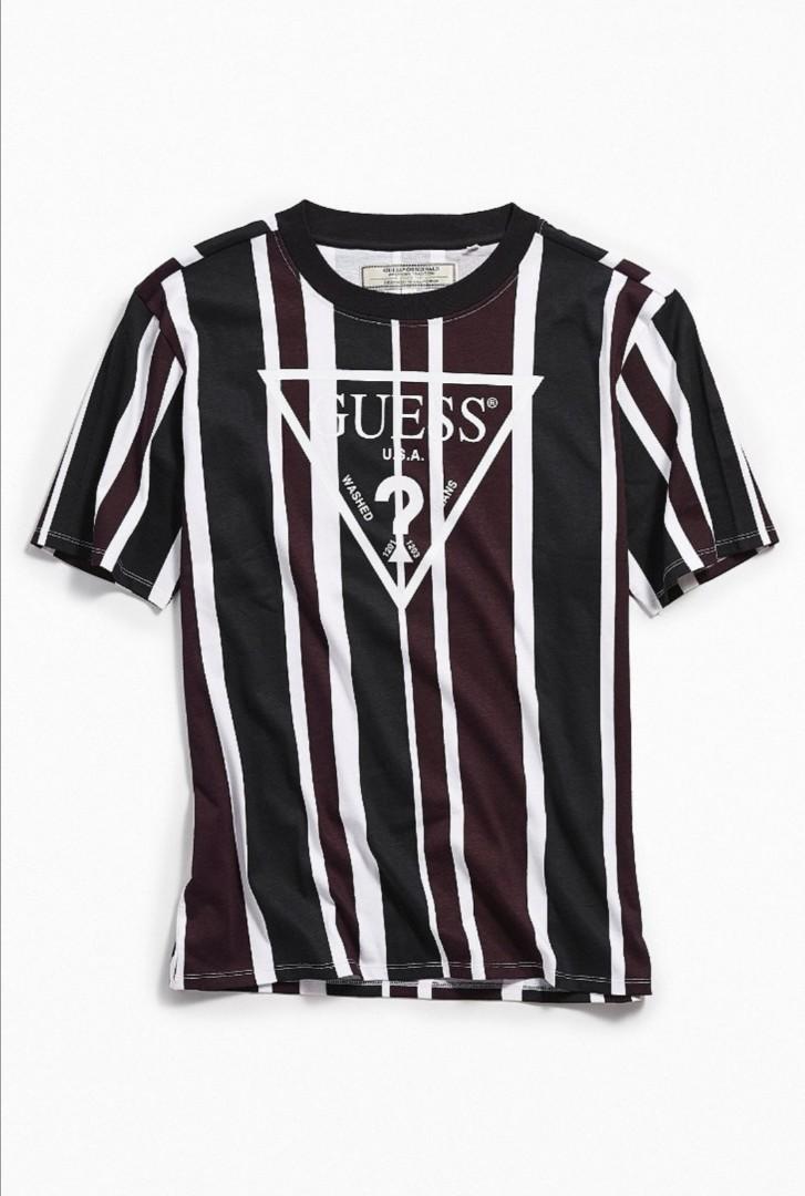 guess camden striped tee