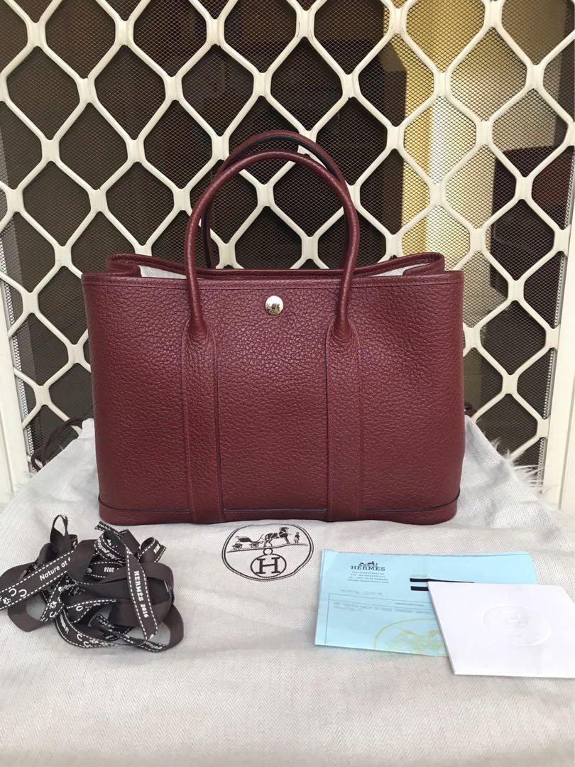 Hermes GP 30 / Hermes garden party 30 gold negonda # T, Luxury, Bags &  Wallets on Carousell