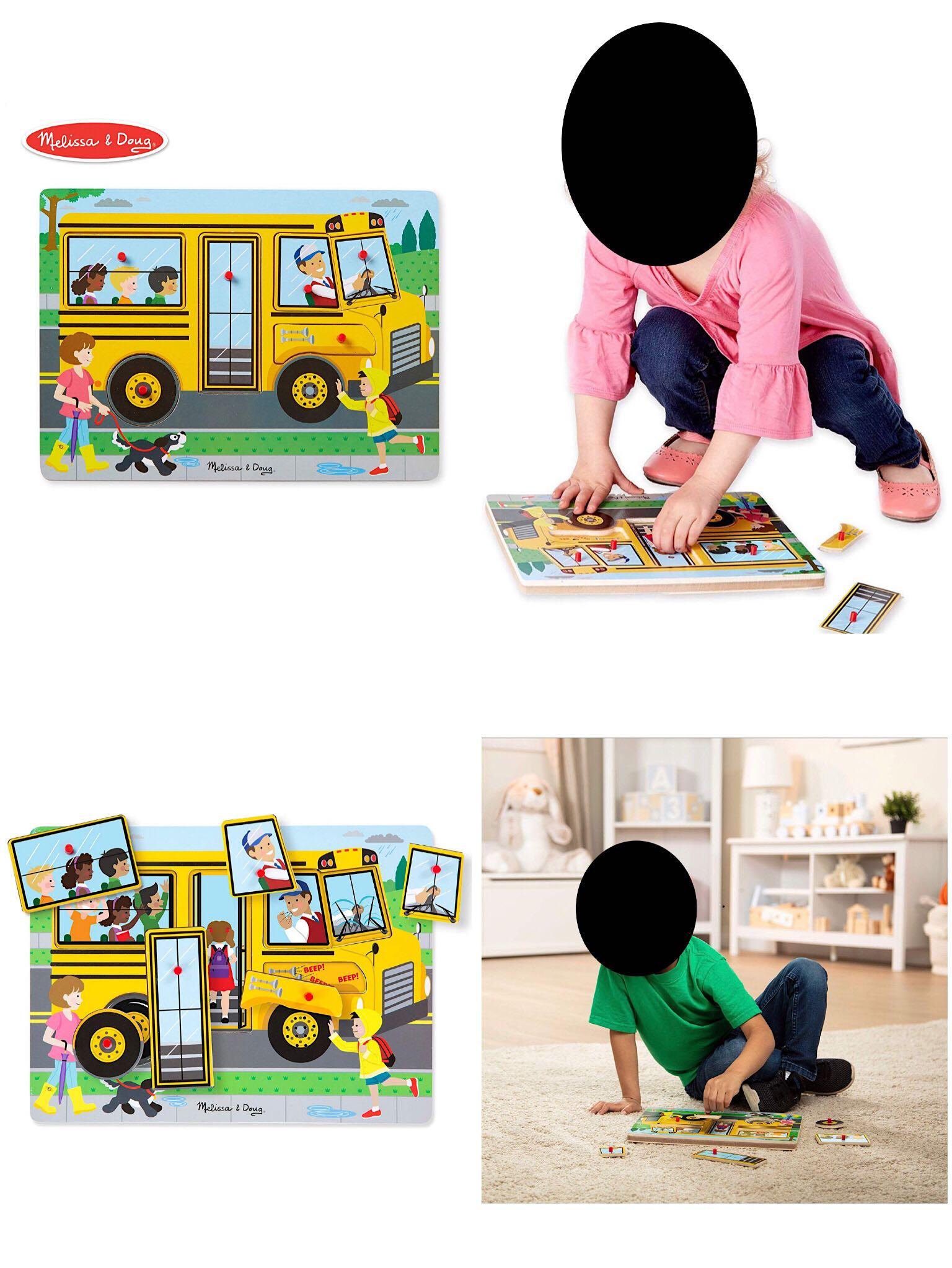 melissa & doug the wheels on the bus sound puzzle