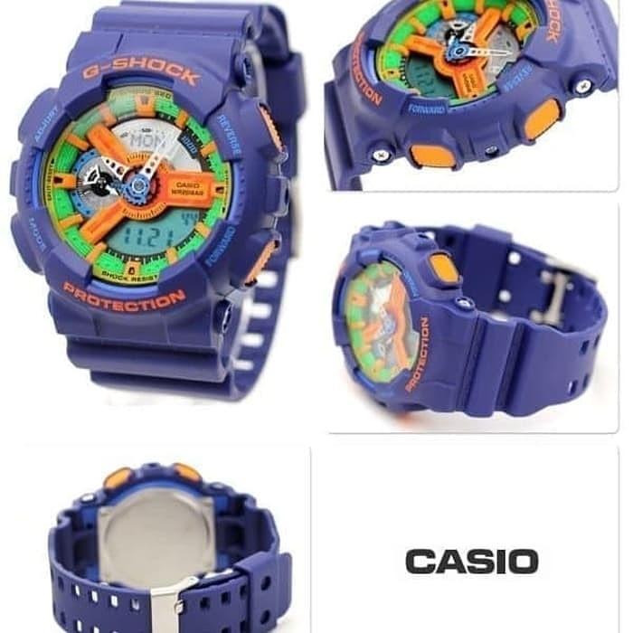 Jam Tangan Pria Casio G-Shock GA 110FC Double Time Rubber Original Murah