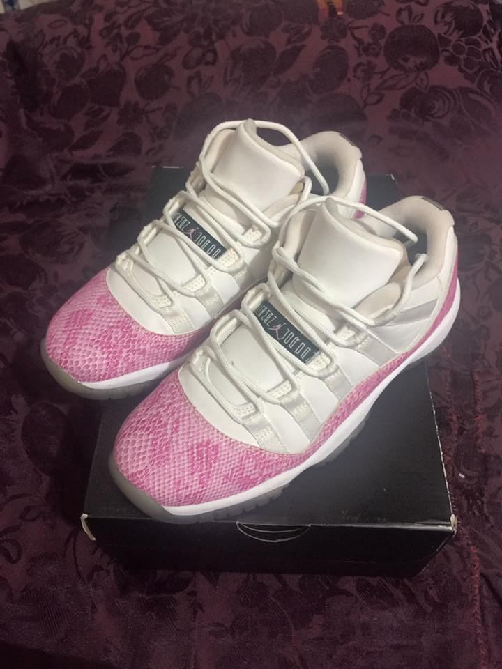 pink snake jordans