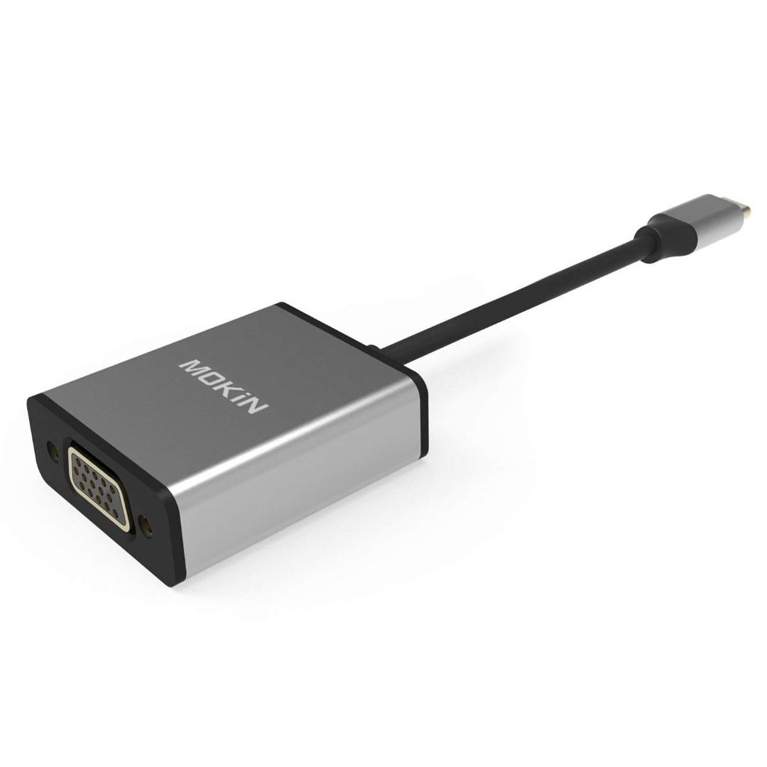 K659 Usb C To Vga Adapter Mokin Usb C Type C To Vga Adapter Cable For Macbook Pro 2018 2017 Ipad Pro Macbook Air 2018 Samsung Galaxy S9 S8 Surface Go And More Newest Updated Version Space