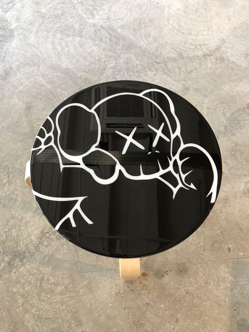 Custom KAWS Stool (Category: Handmade Craft) located in Singapore. Submitted by joojoox (Listing ID 242829256, Image 1). Description: 🔥HYPHENACE CUSTOM SURFACES🔥 For the hypebeast lover! Hand coated hand painted custom KAWS graphic wooden stool. Coated with our highly durable epoxy, comes in Gloss or Matte finish. (photo is gloss) Functional conversation piece, more than just for display. Able to withstand regular usage and scratches. High qual