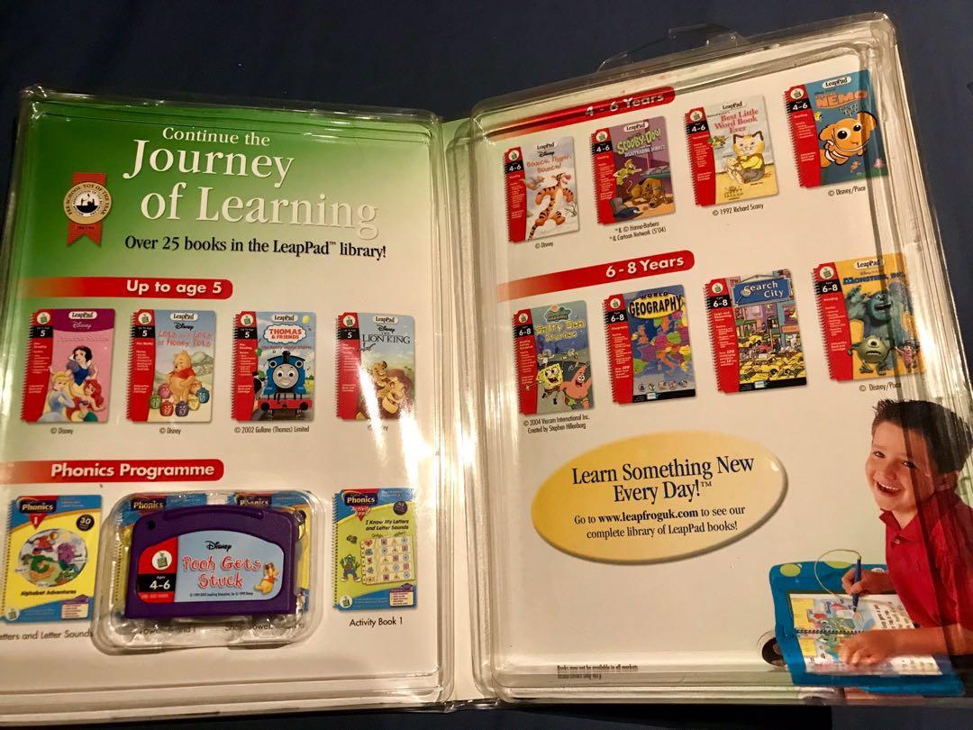 LeapFrog LeapPad Leap 1 Reading Disney Pooh Gets Stuck Book & Cartridge for sale online 
