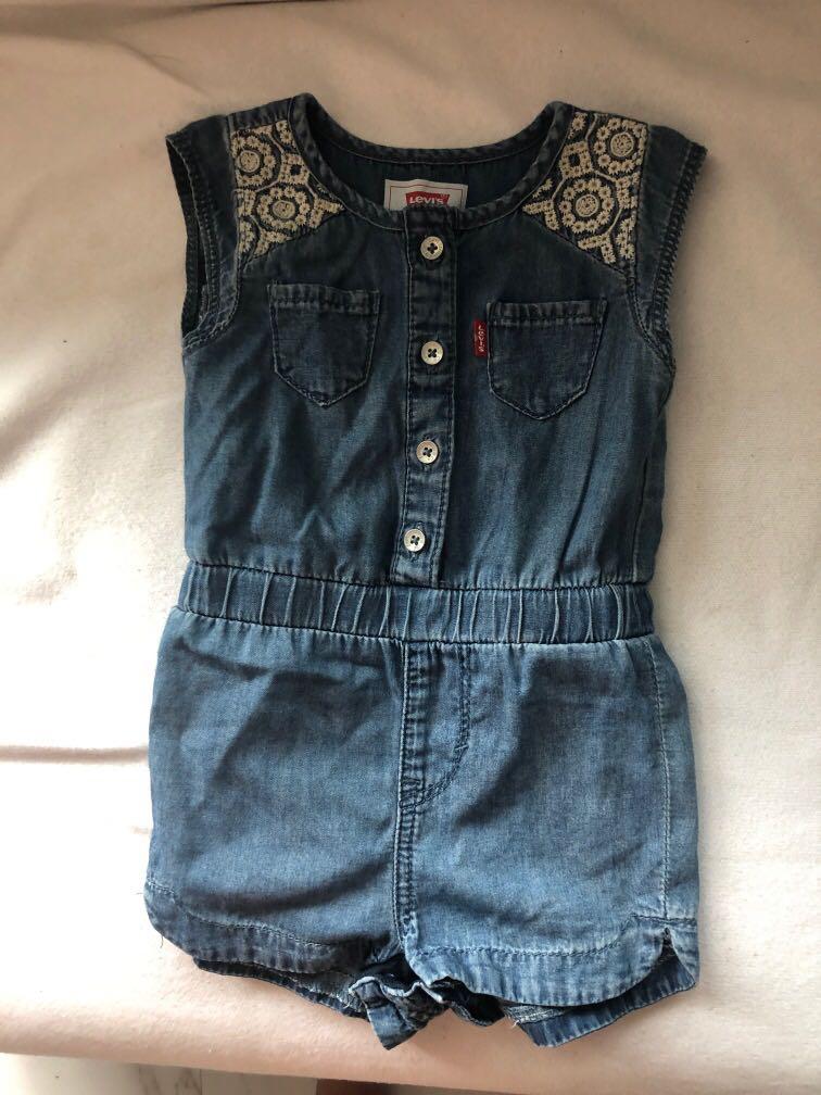 levis romper baby