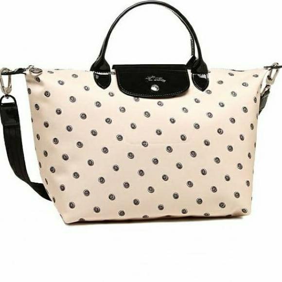 Longchamp polka shop dot bag