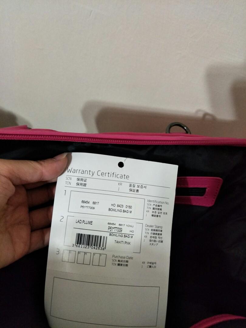 Lipault Lady Plume Tahiti Pink Bowling Bag Medium, Women's Fashion