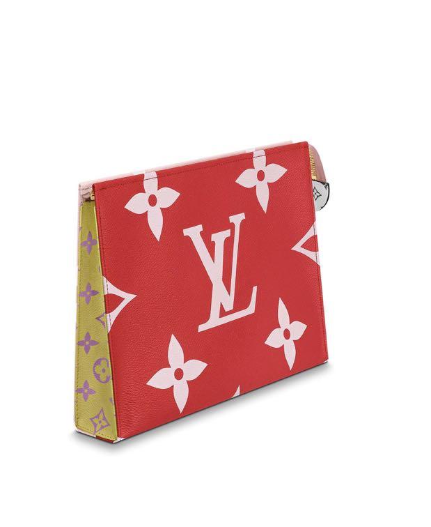 LOUIS VUITTON Toiletry 26 Monogram Giant Cosmetics Pouch Red
