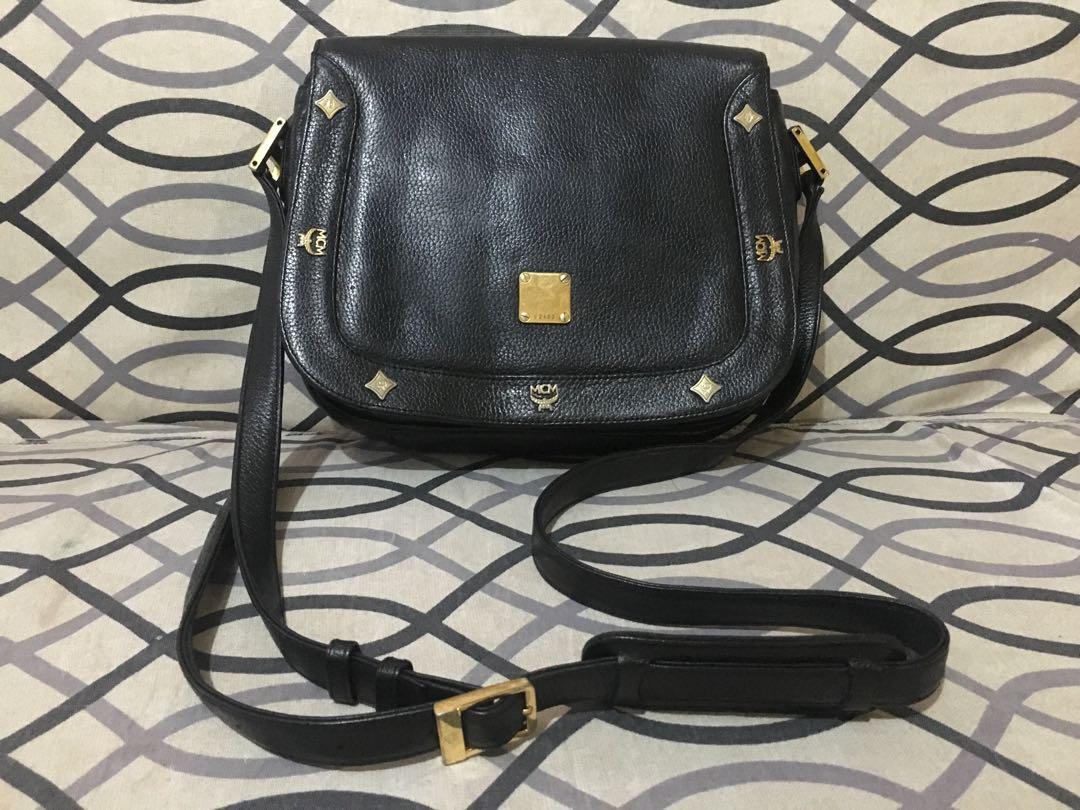 Mcm black sling bag new arrivals