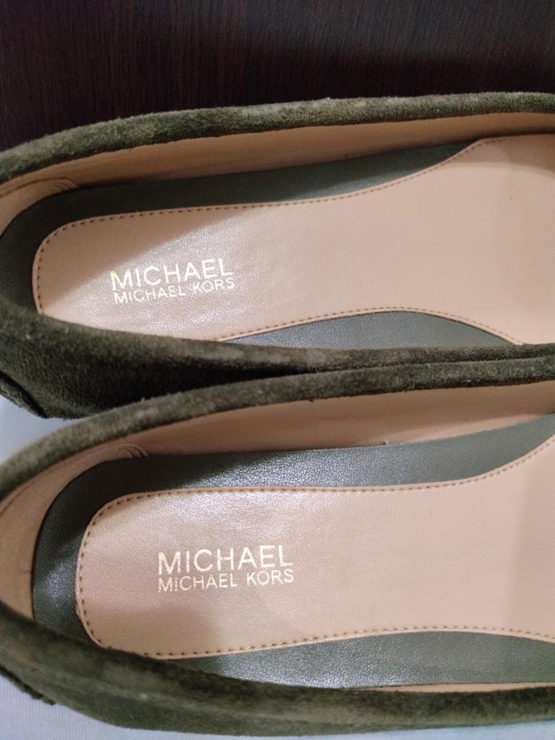 michael kors fulton flats olive