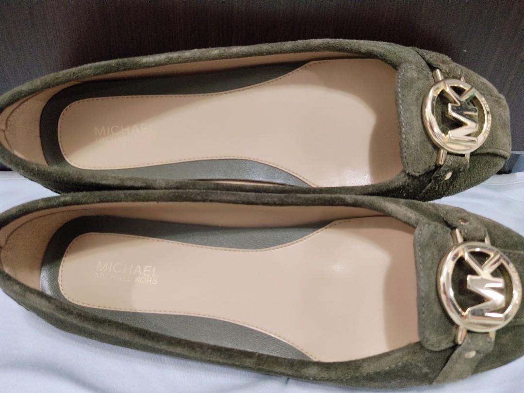 Michael kors fulton flats olive sales