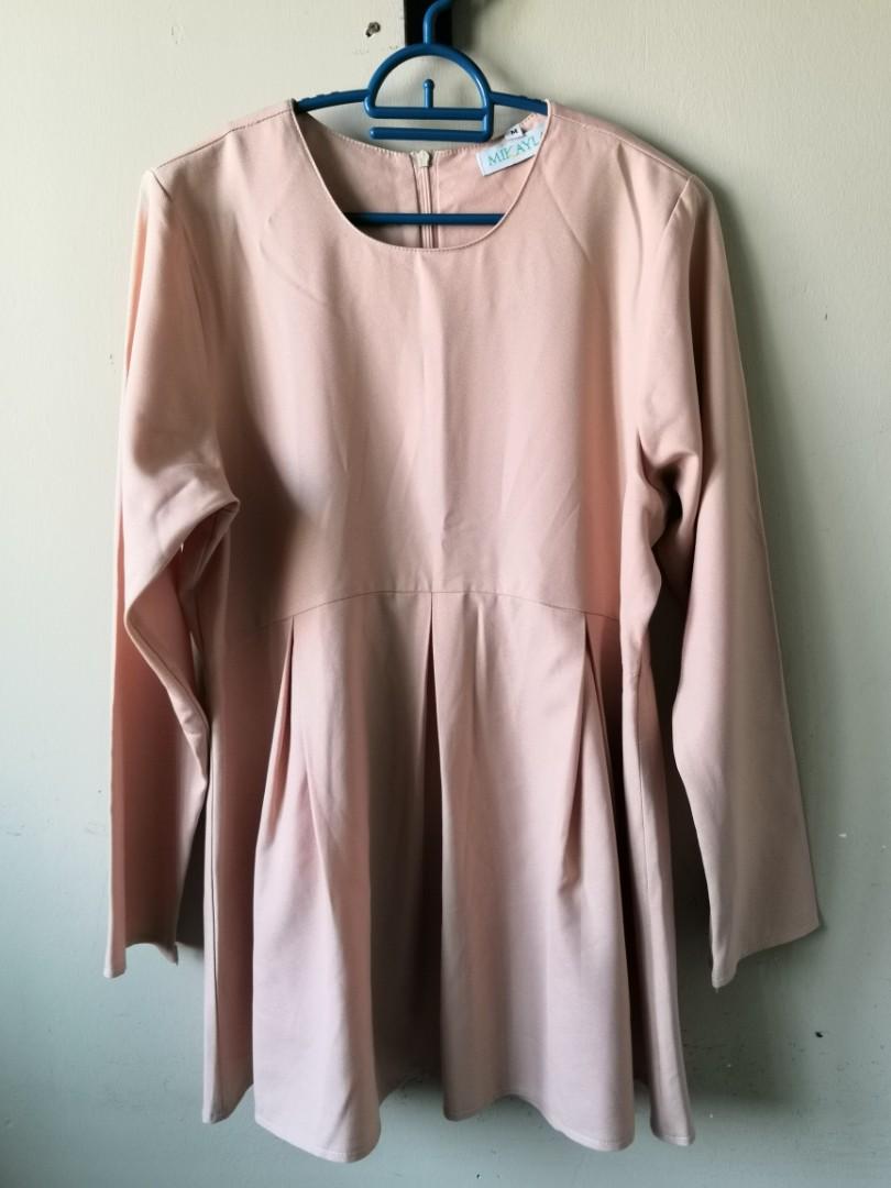 Mikayla Nude Blouse, Women's Fashion, Tops, Blouses on Carousell