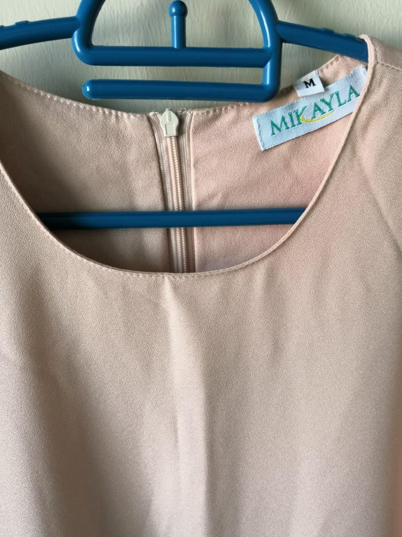 Mikayla Nude Blouse, Women's Fashion, Tops, Blouses on Carousell
