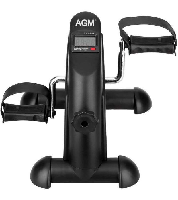 Pedal Exerciser Foot Cycle Arm /& Leg Peddler Machine with LCD Screen Displays(Black) Mini Exercise Bike AGM Digital Under Desk Bike