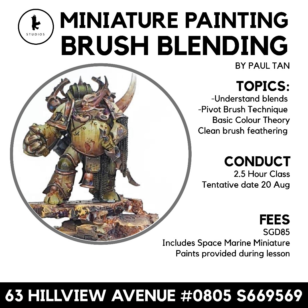 Miniature Painting Brush Blending Workshop Warhammer Infinity