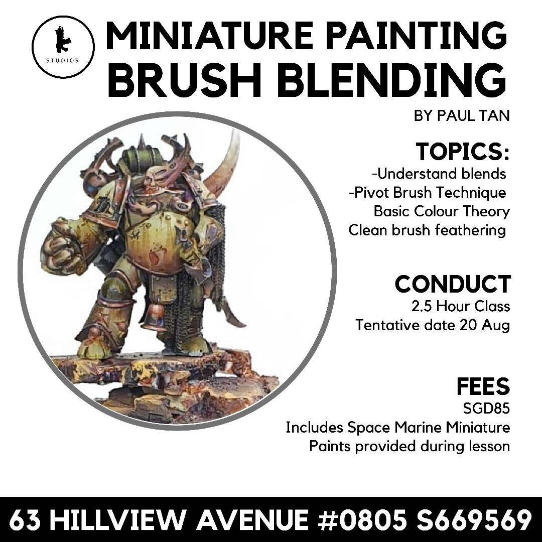 Miniature Painting Brush Blending Workshop Warhammer Infinity