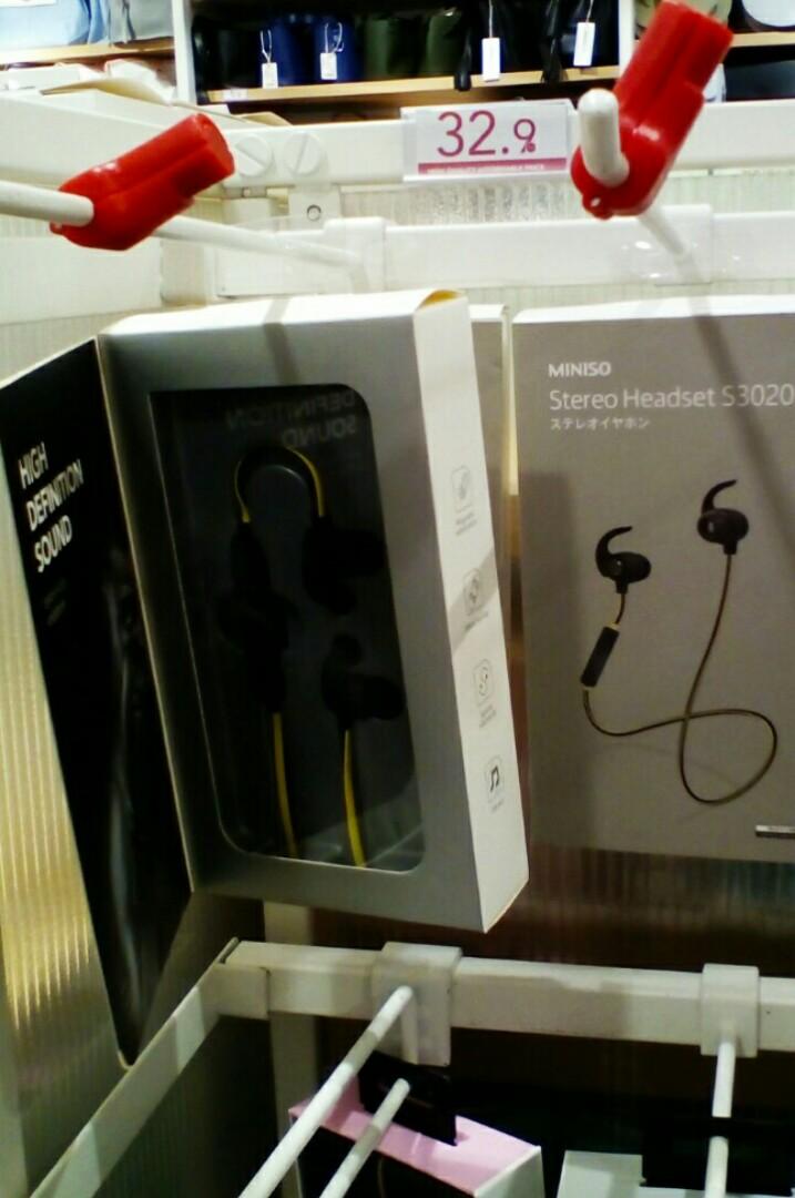 Miniso Stereo Headset S3020s Wireless Mobile Phones Tablets