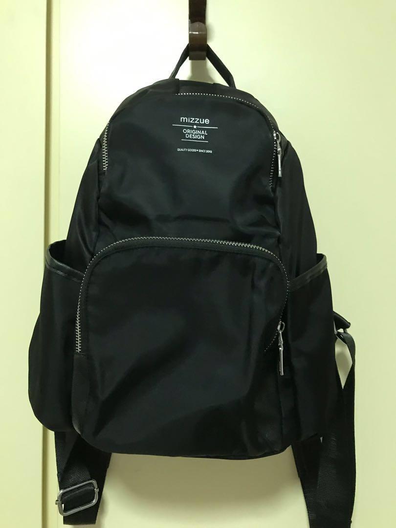 Mizzue Backpack black, Men's Fashion, Bags, Backpacks on Carousell