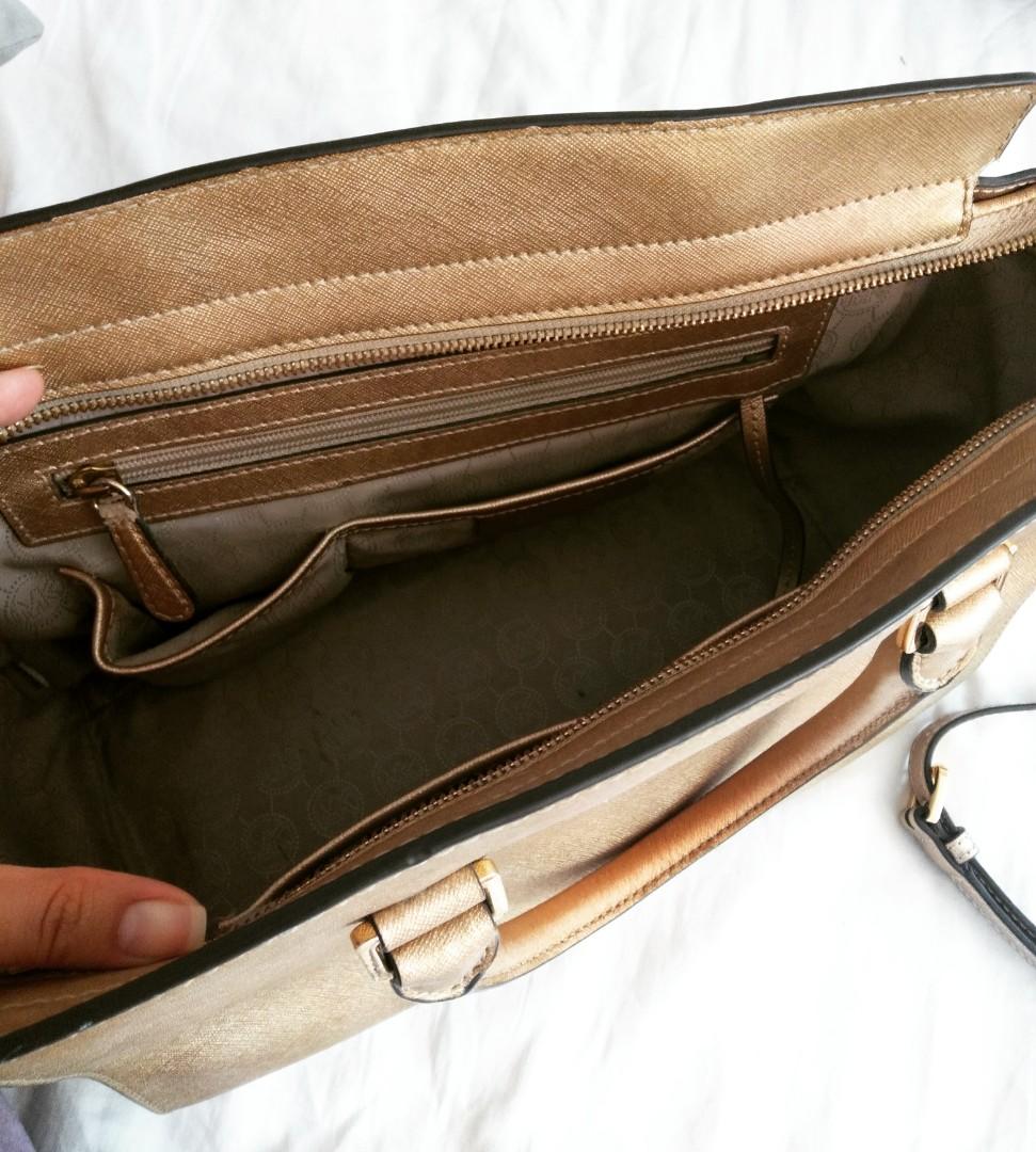 mk gold bag