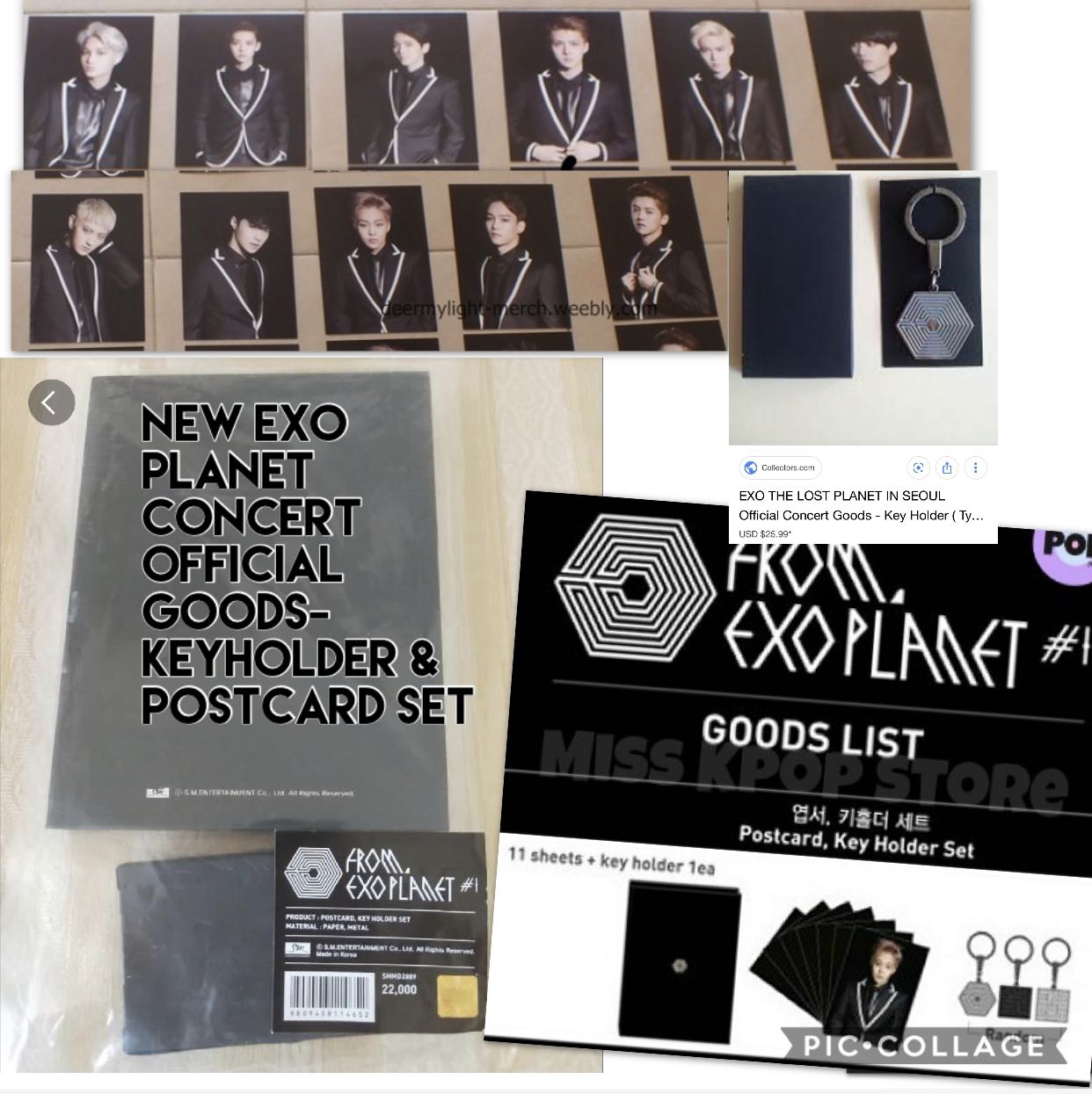 New Exo Planet Concert Official Goods Keyholder Postcard Set Hobbies Toys Memorabilia Collectibles K Wave On Carousell