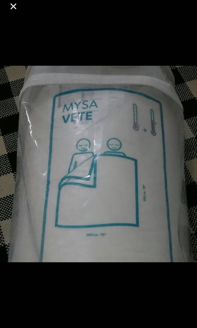 *NEW* Ikea Mysa Vete 2in1 Down Comforter Quilt (KING size), Furniture & Home Living, Home Decor, Cushions & Throws on Carousell