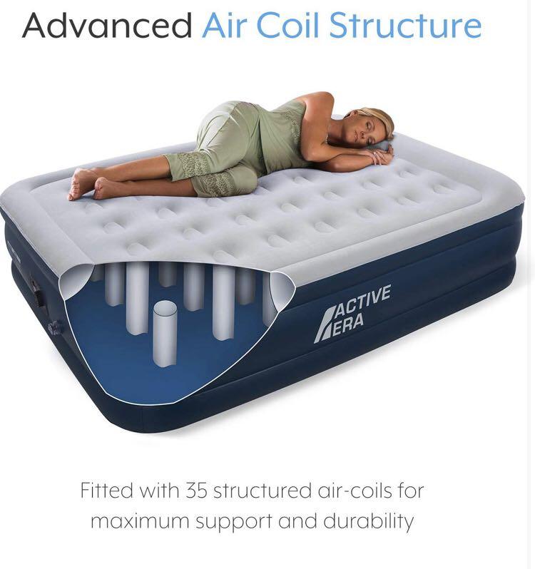 OFFER Active Era Premium King Size Double Queen Air Bed with a Built in Electric Pump and Pillow Health Nutrition Assistive Rehabilatory Aids Other Assistive Aids on Carousell