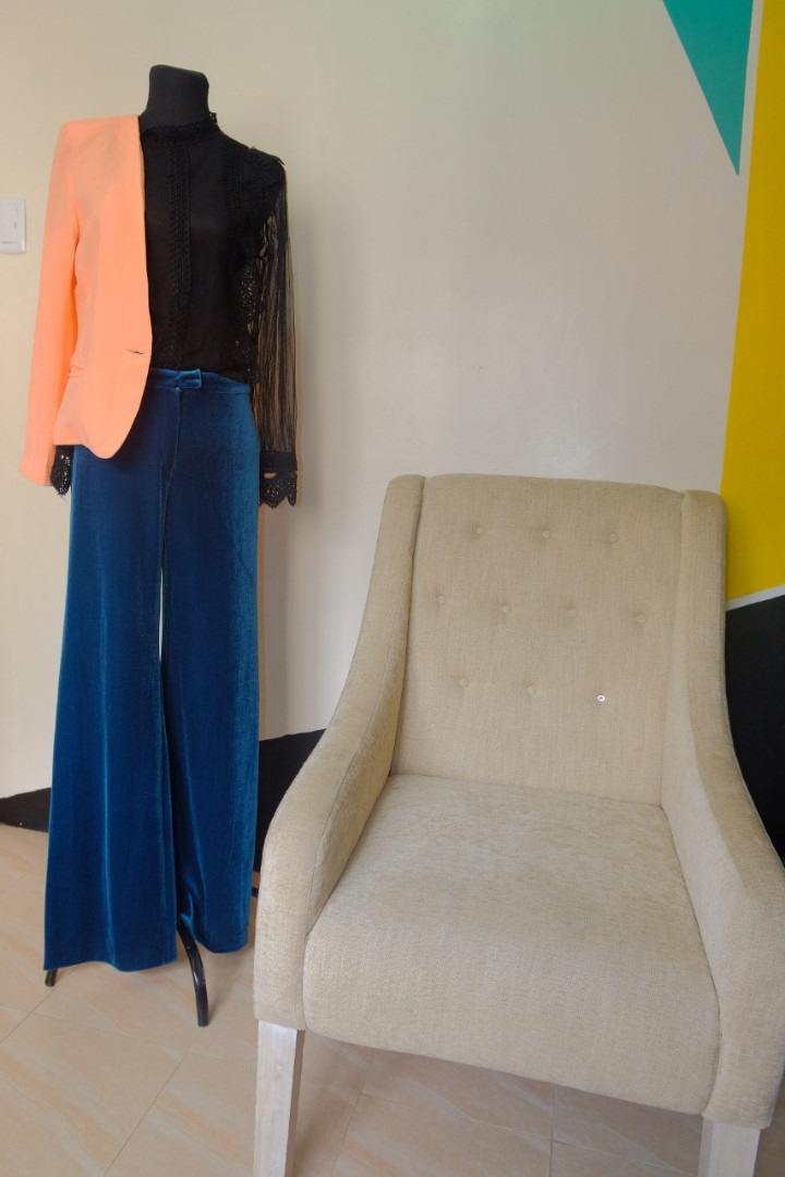 Pastel Orange Blazer, Women's Fashion, Coats, Jackets and Outerwear on