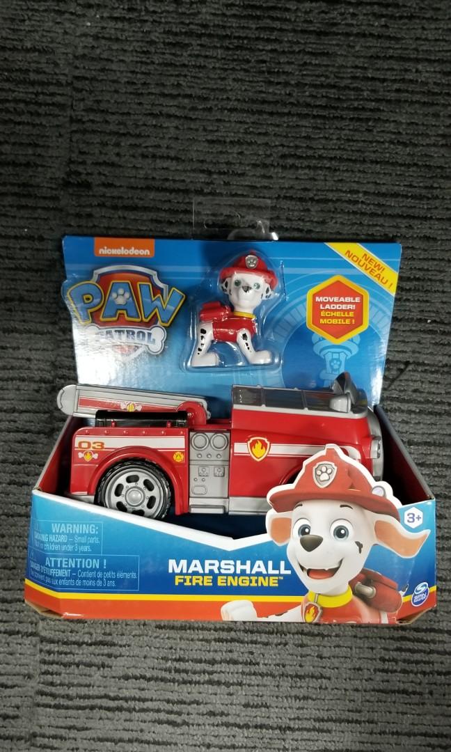 paw patrol marshall's fire truck vehicle and figure
