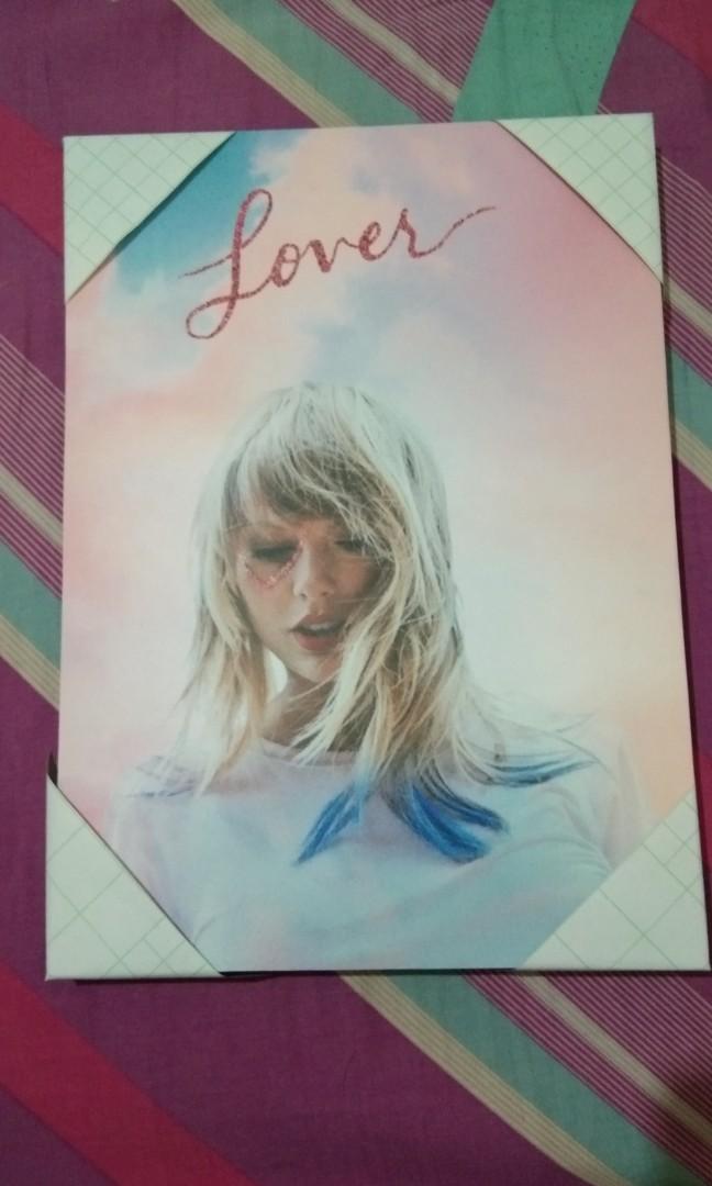 Poster Kayu High Quality Cover Album Lover By Taylor Swift