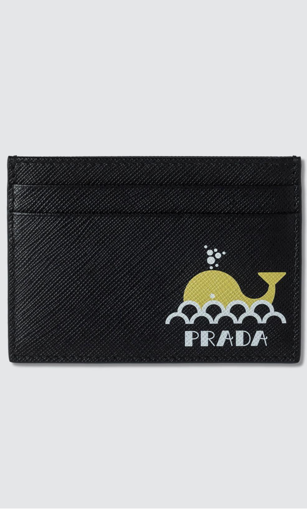 Prada whale card holder, Women's 