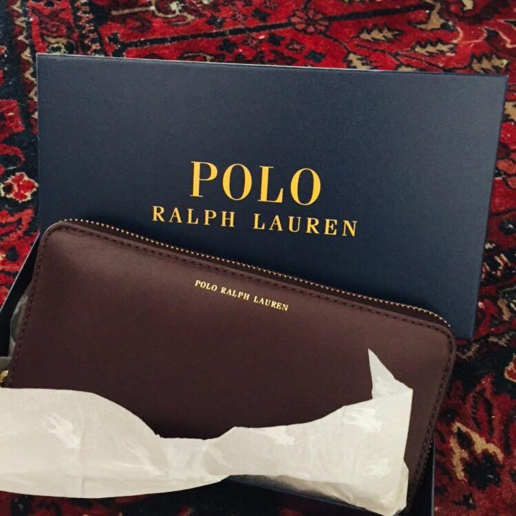 Authentic NEW Polo Ralph Lauren zipper wallet, Luxury, Bags & Wallets on  Carousell