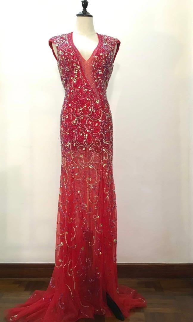 branded evening gowns