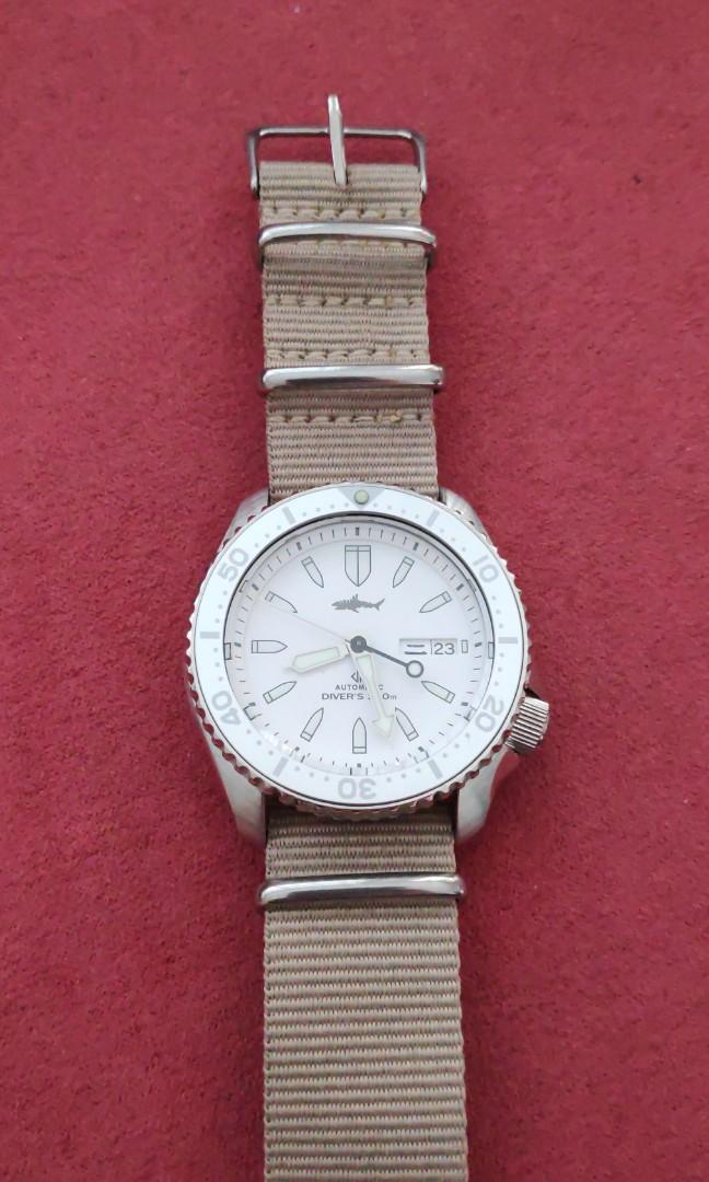 Heimdallr Sharkey SKX White Dial Men s Fashion Watches