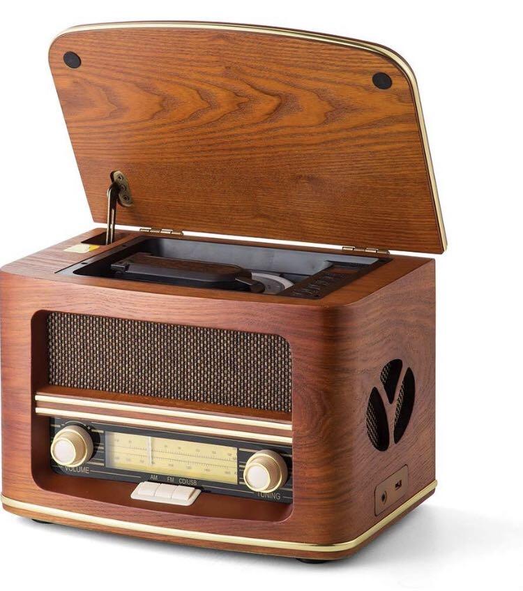 Shuman Mc 261 Nostalgic Wooden Radio With Cd Player